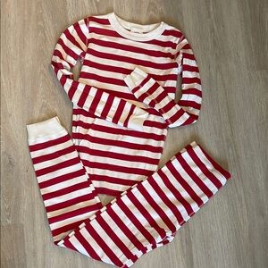 Hanna Andersson Organic holiday Striped Kids Pajamas Size 12